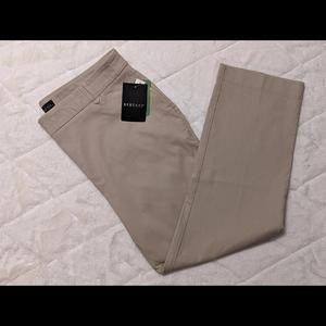 Rekucci Women's Ease Into Comfort Pull-On Straight Leg Pant (18, Khaki)